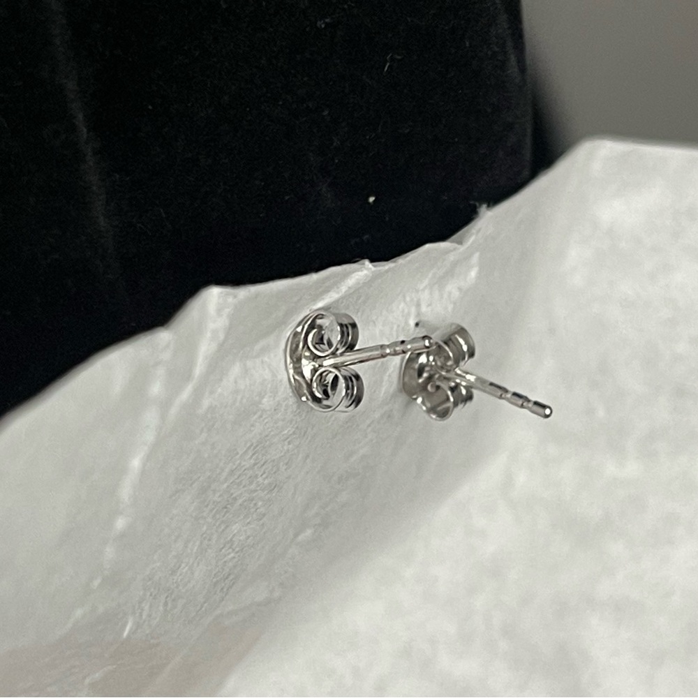 Source Unknown Silver Sparkle Stud Earrings - image 2